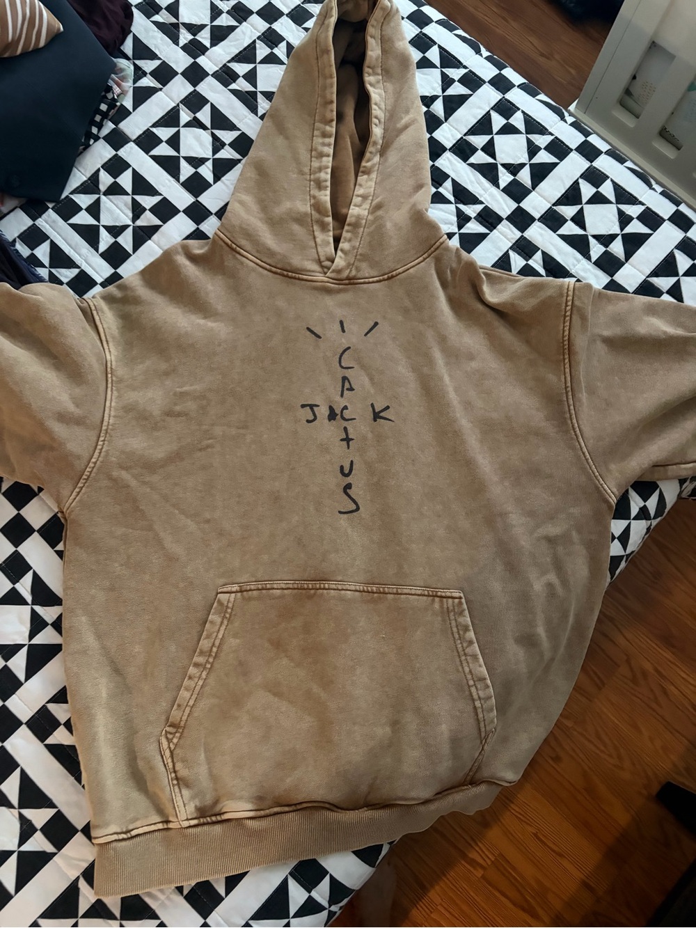 Cactus Jack by Travis Scott Brown/Tan Graphic Hoodie